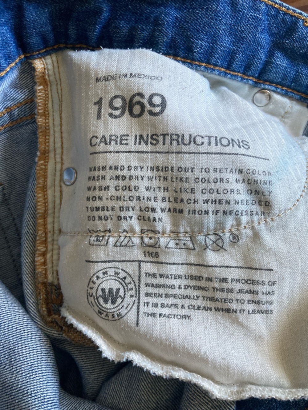Blue Denim Jean Shorts - Classic Women's Jean Shorts - Picture 6 of 6
